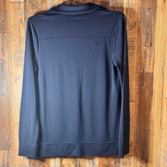 Anne‎ Klein Women’s Navy Long Sleeve Polo Shirt - Size Small - Picture 5 of 6